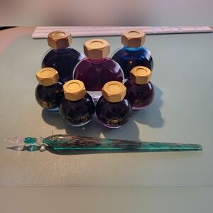 Ferris Wheel Press Inks + Glass Pen